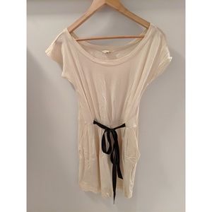 Silence+Noise t-shirt dress w/ black tie, size XS
